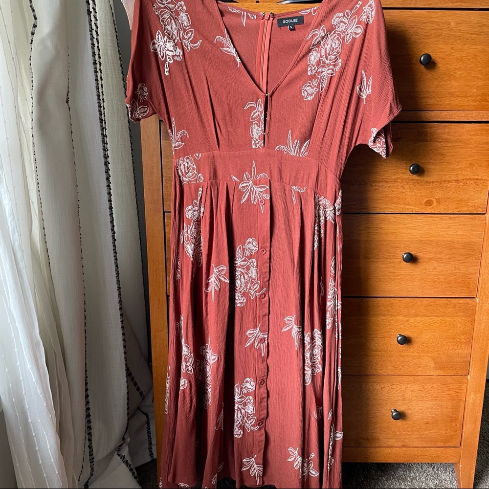 Roolee Floral Midi Dress